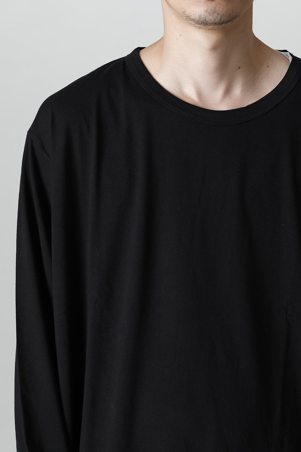 Jumbo round long sleeve Black