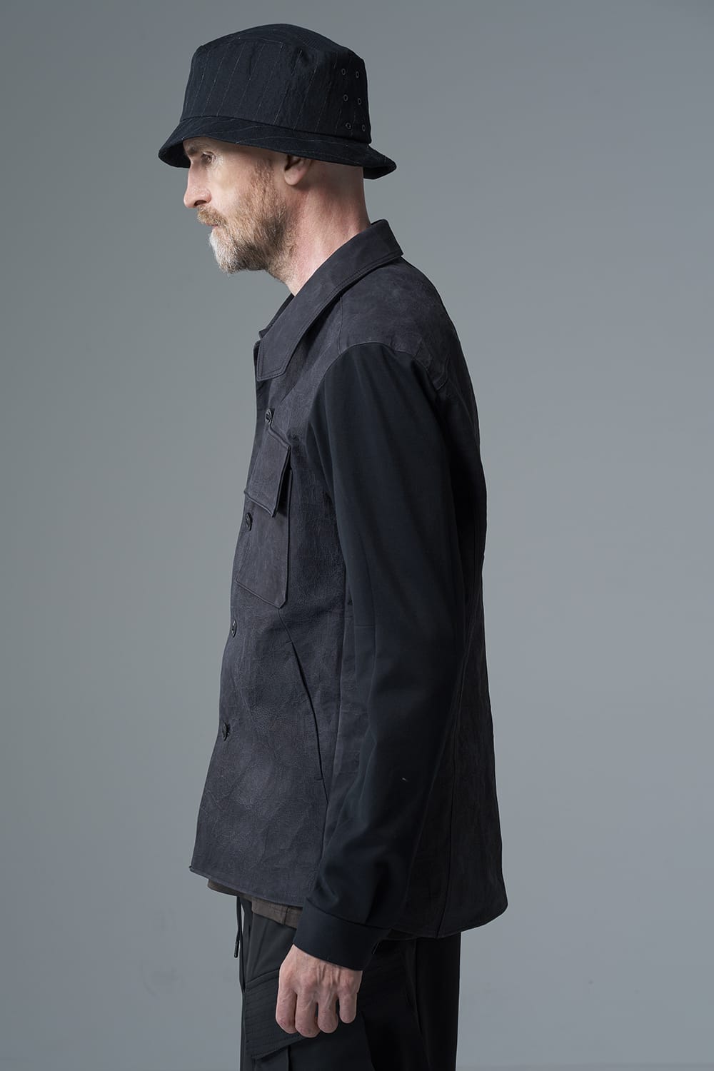 Leather CPO shirt Dyneema leather