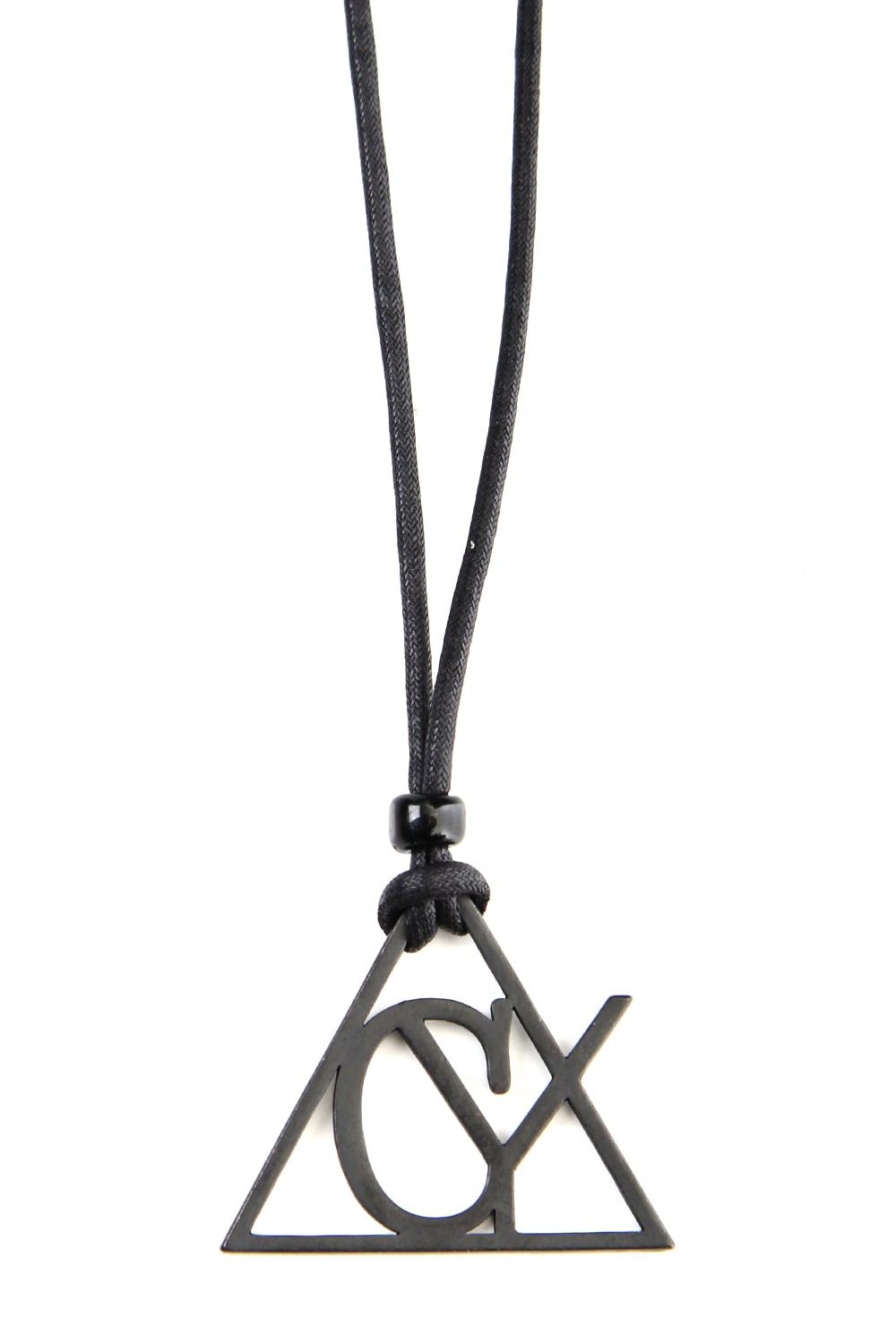 Triangle necklace Black