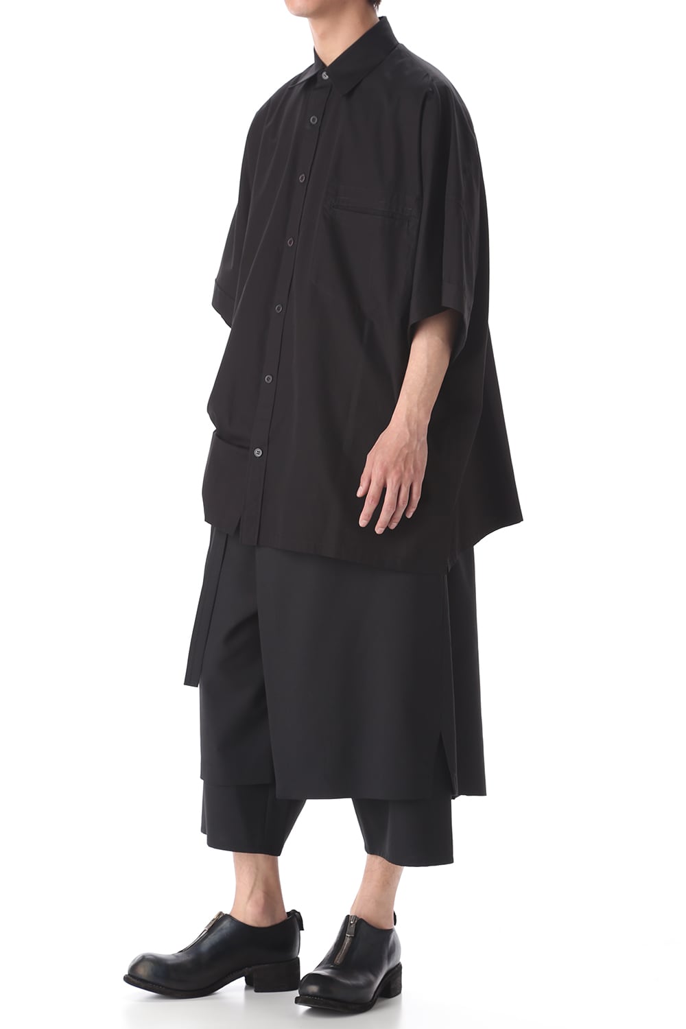 ドルマン ビッグ ショート シャツ Black