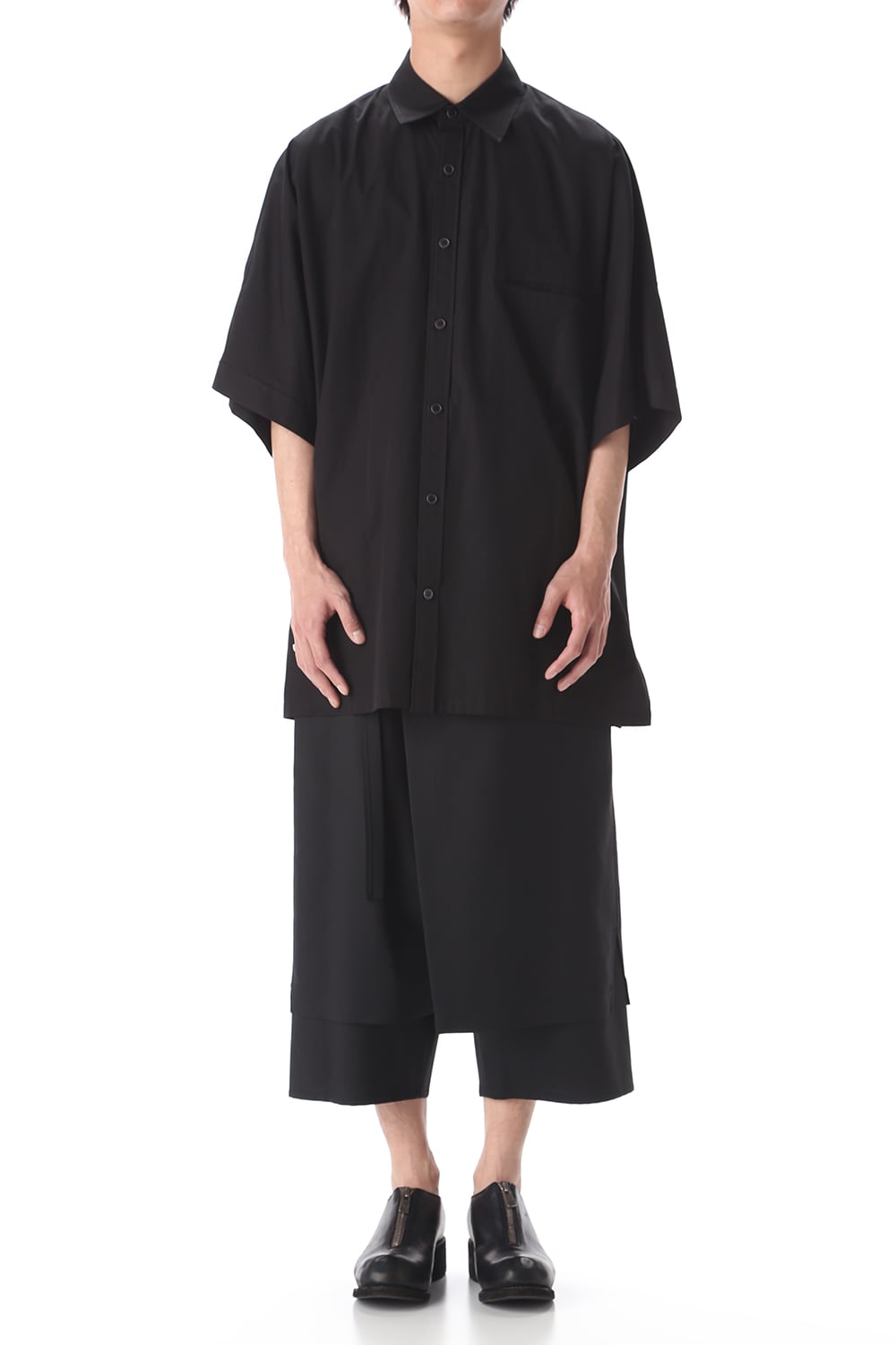 ドルマン ビッグ ショート シャツ Black