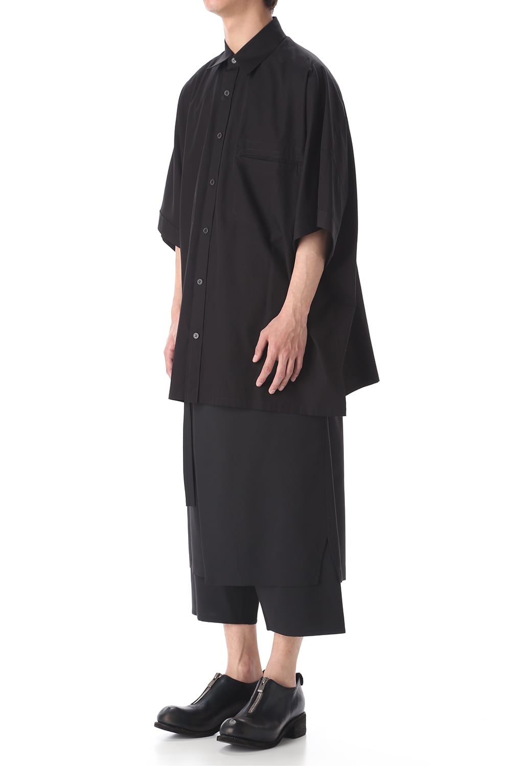 ドルマン ビッグ ショート シャツ Black