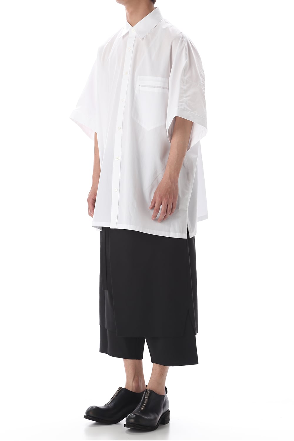 ドルマン ビッグ ショート シャツ White