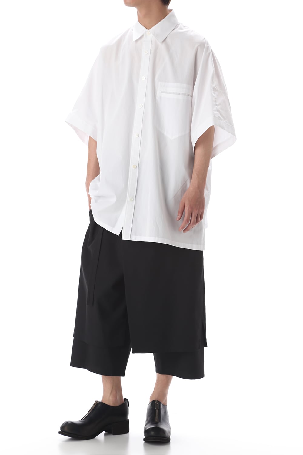 ドルマン ビッグ ショート シャツ White