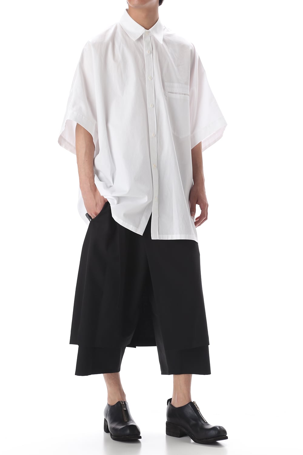 ドルマン ビッグ ショート シャツ White