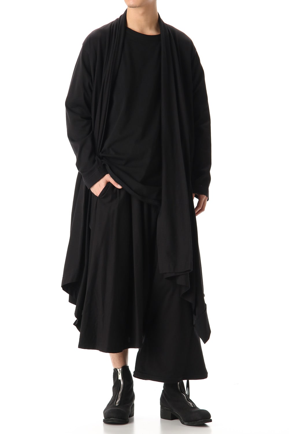 Drape Cardigan Black