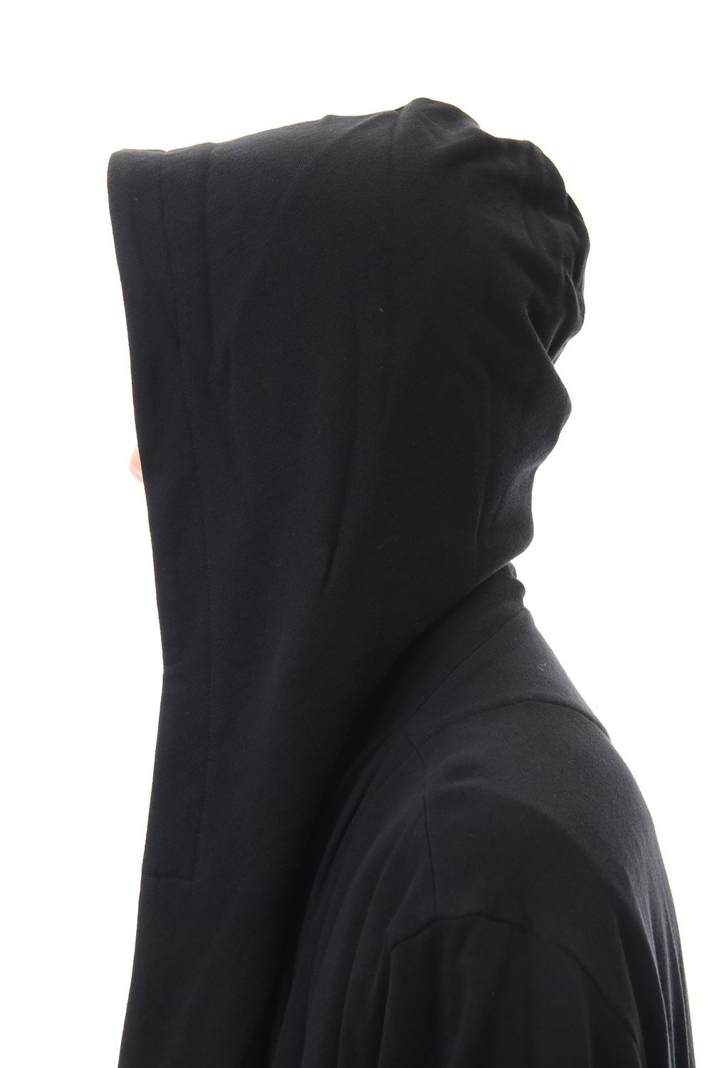 ドレープ フード カーディガン