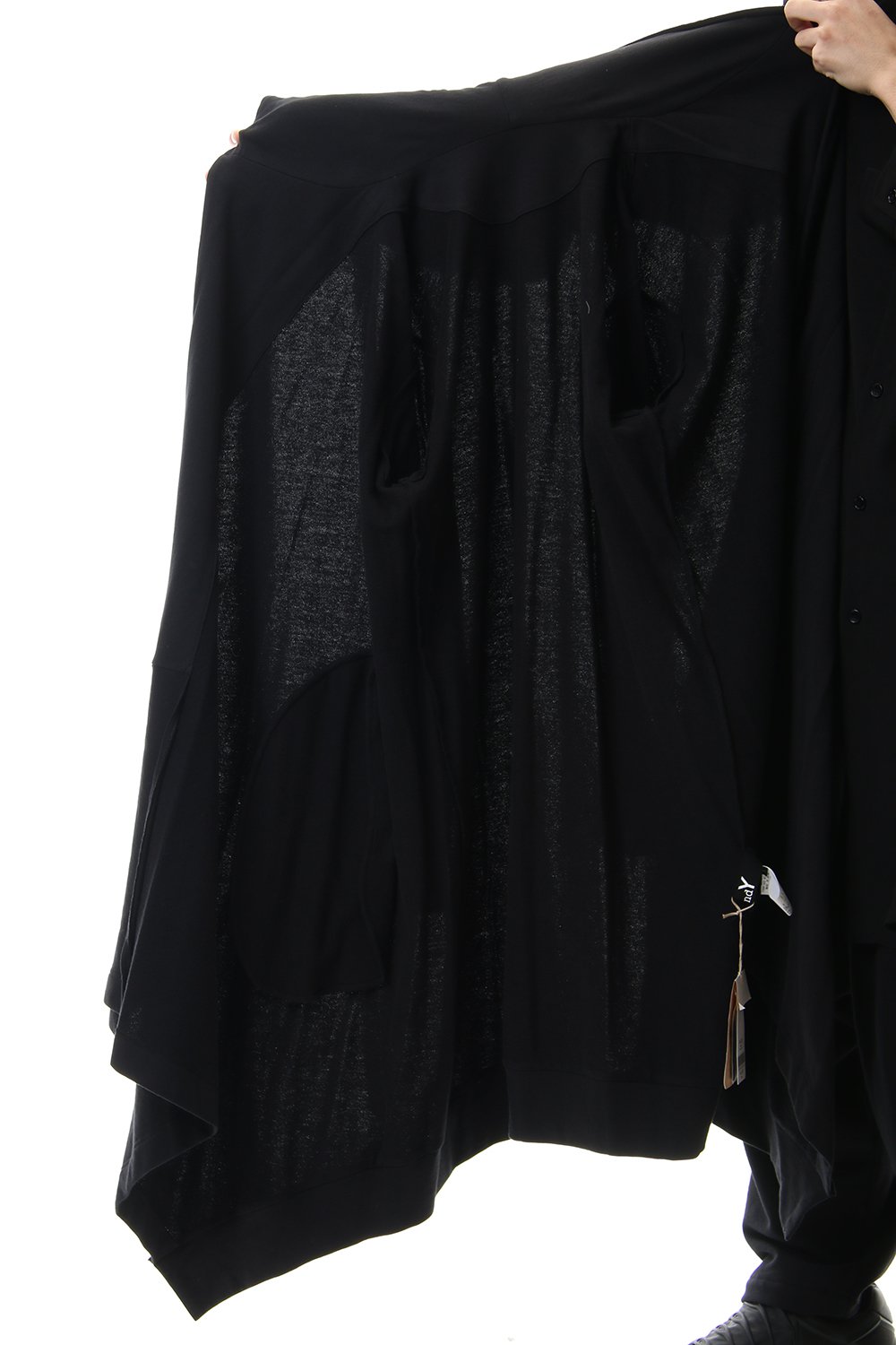 ドレープ フード カーディガン