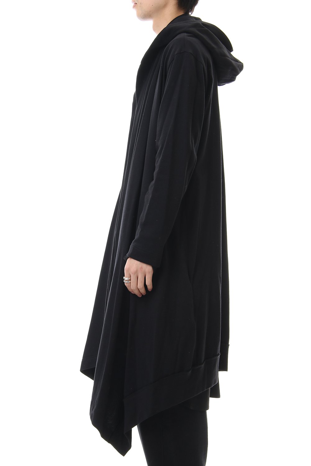 ドレープ フード カーディガン