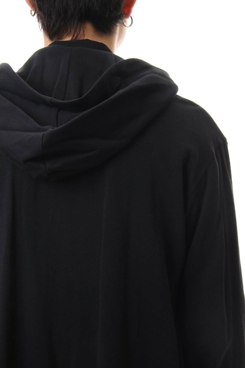 ドレープ フード カーディガン