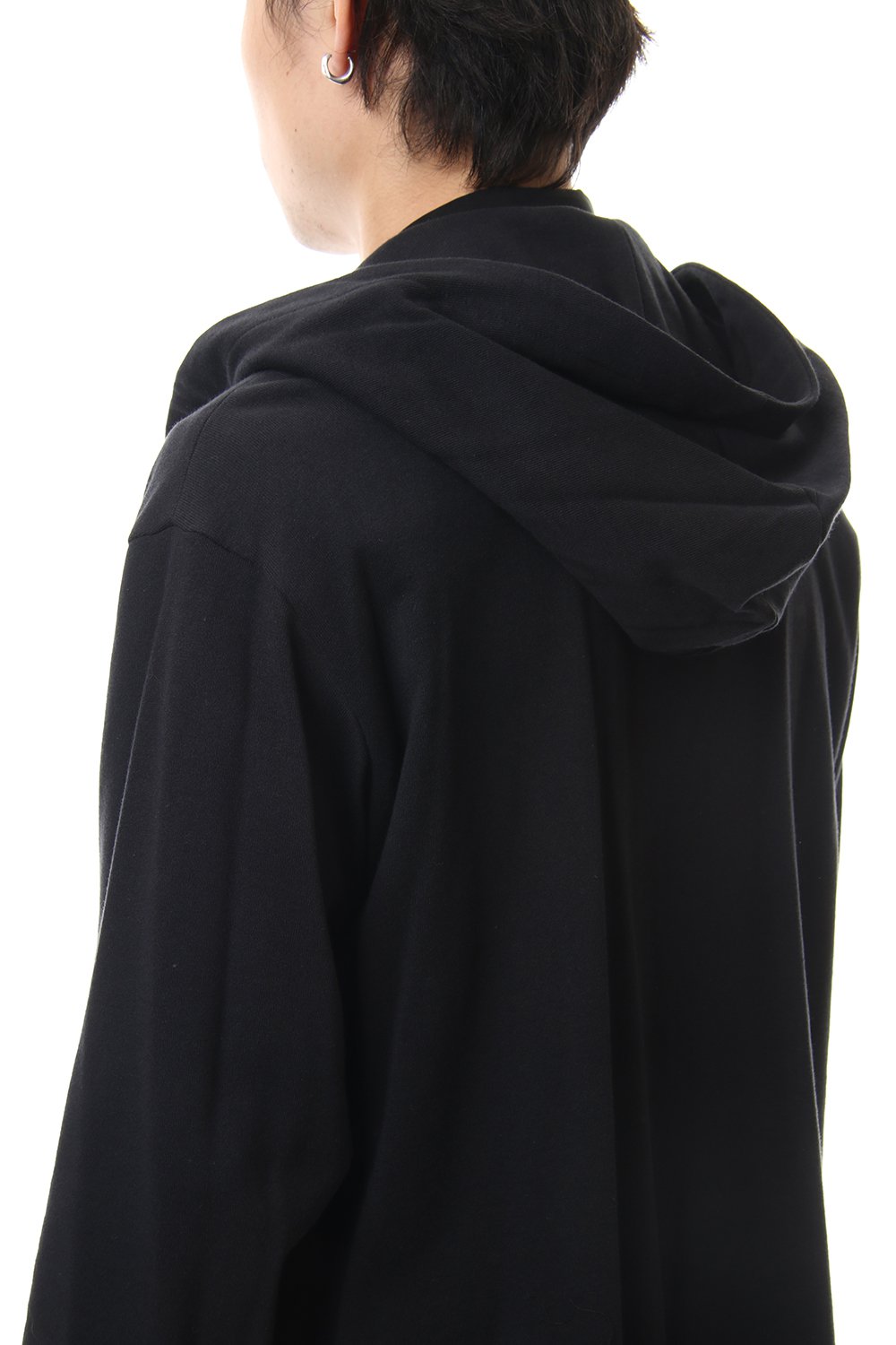 ドレープ フード カーディガン