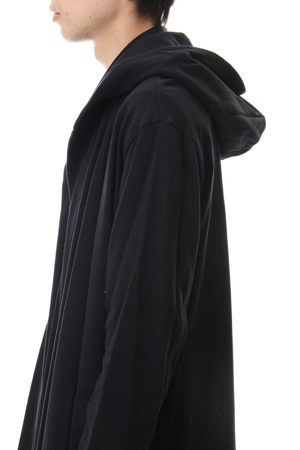 ドレープ フード カーディガン