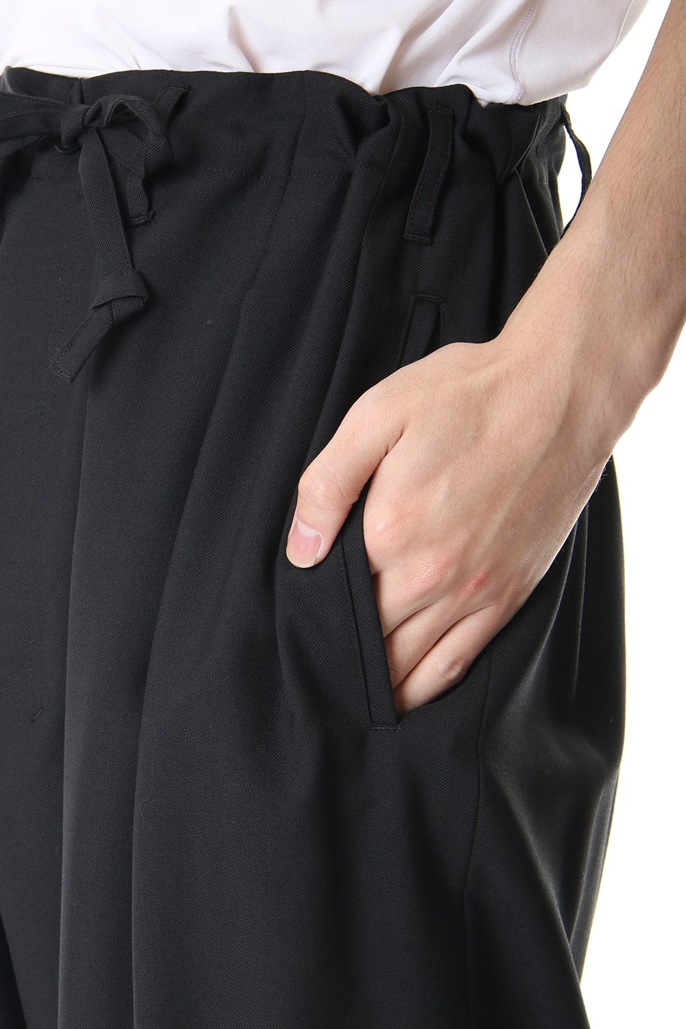 Hem Rib Balloon Pants