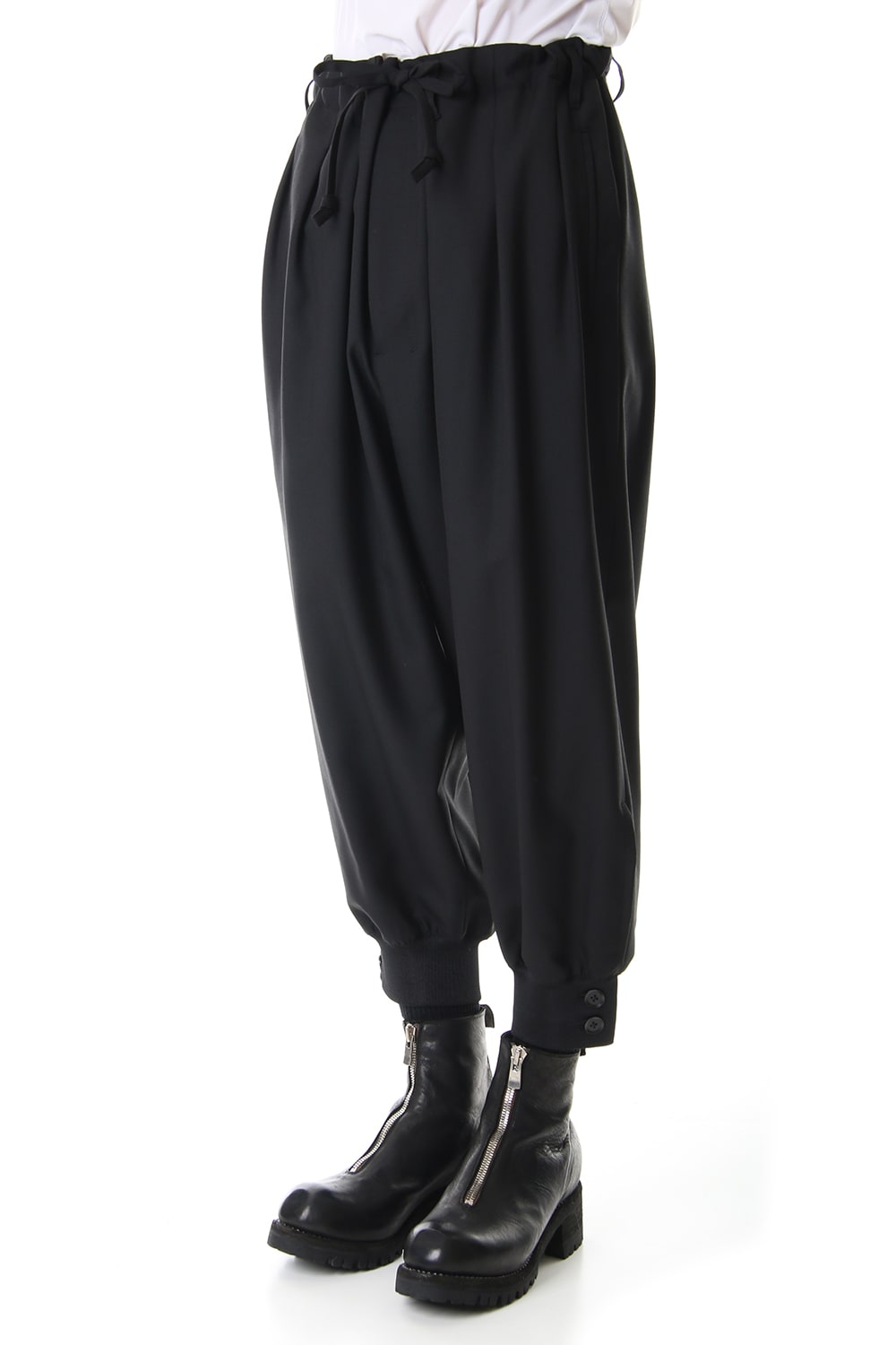 Hem Rib Balloon Pants