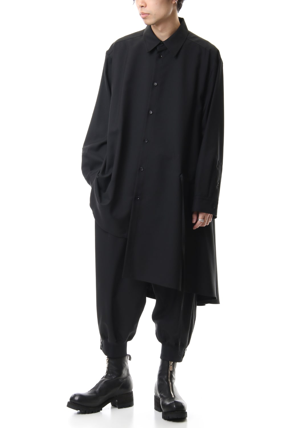 Hem Rib Balloon Pants