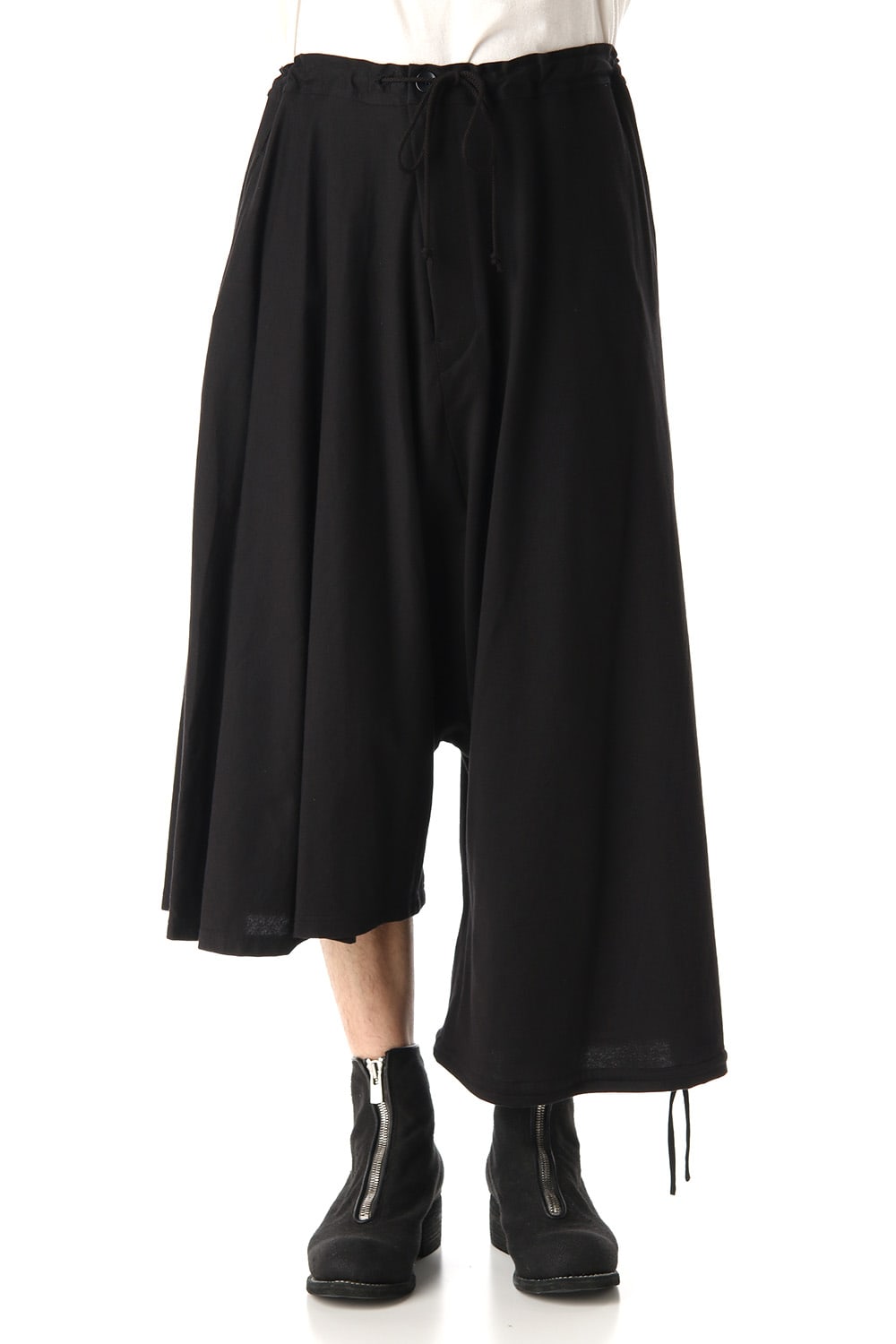 Asymmetry Balloon Pants Black