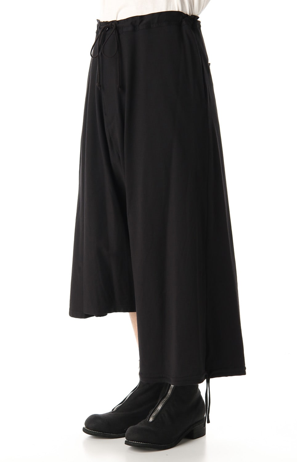 Asymmetry Balloon Pants Black