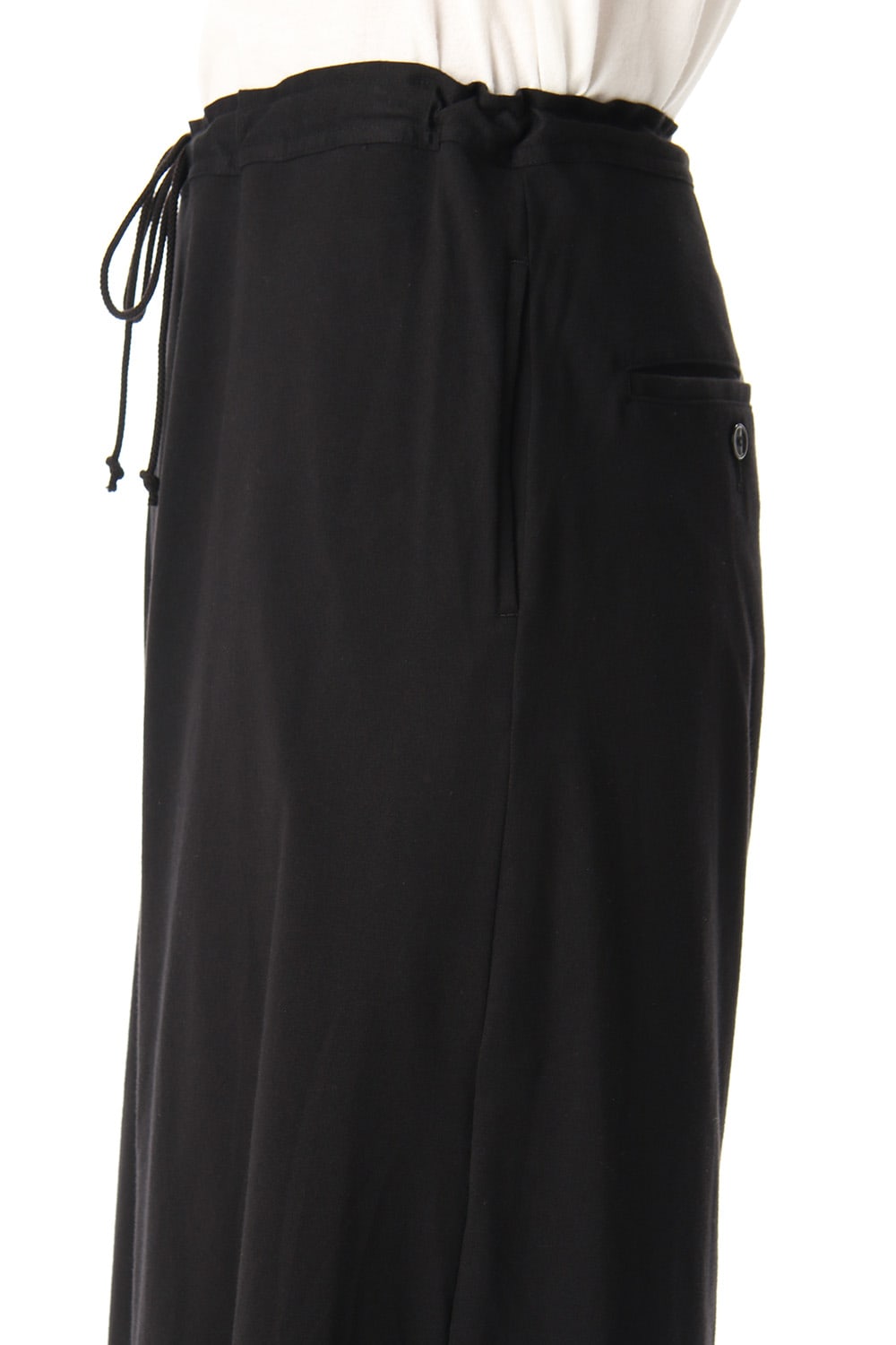 Asymmetry Balloon Pants Black