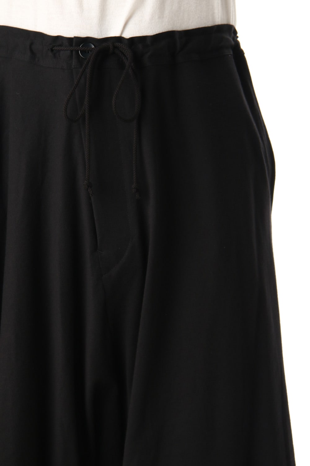 Asymmetry Balloon Pants Black