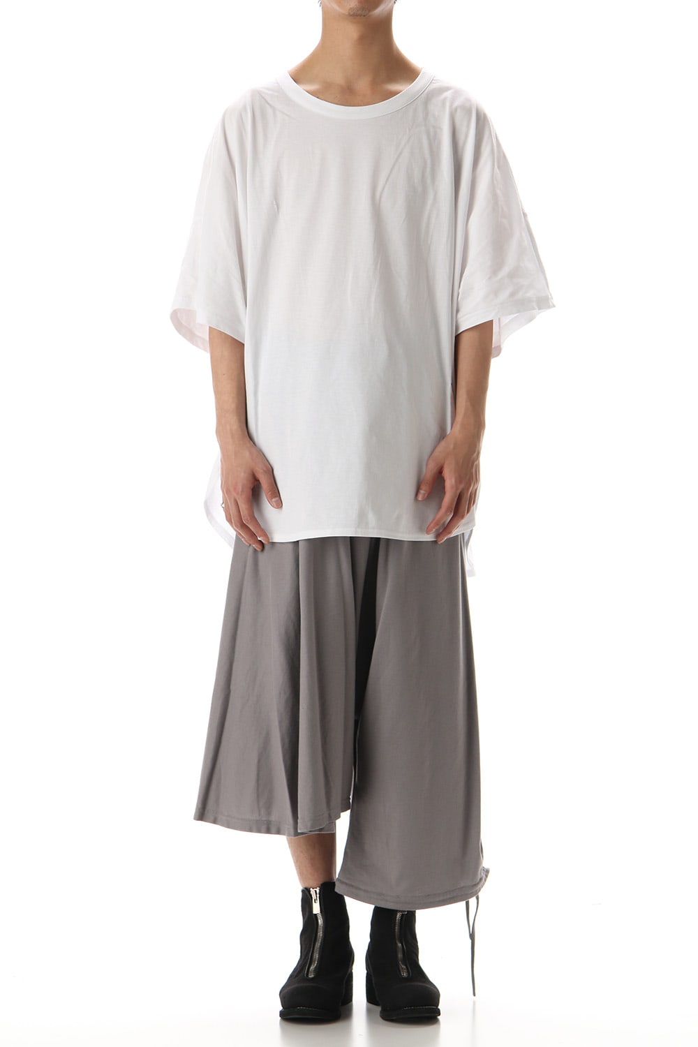 Asymmetry Balloon Pants Gray