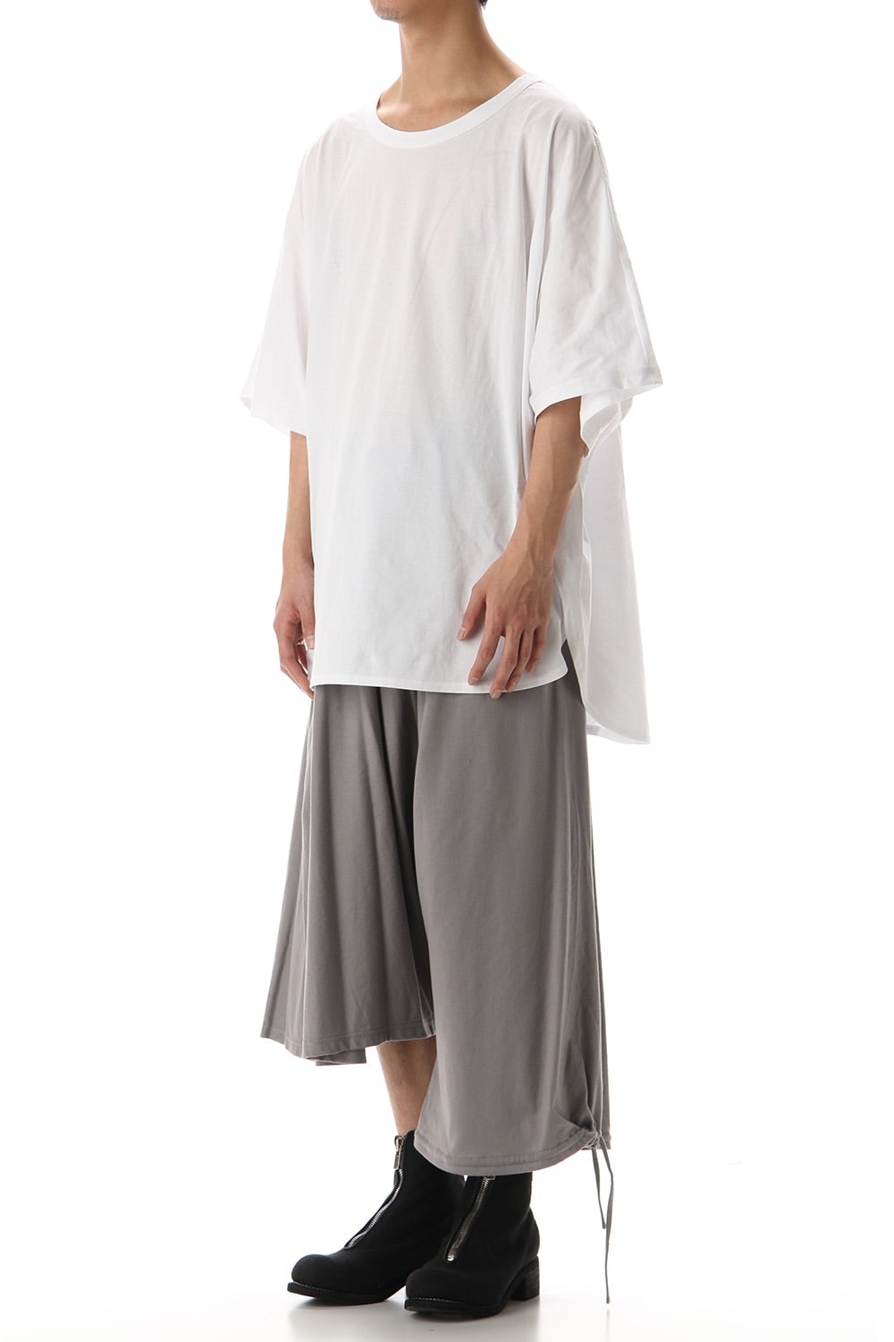 Asymmetry Balloon Pants Gray