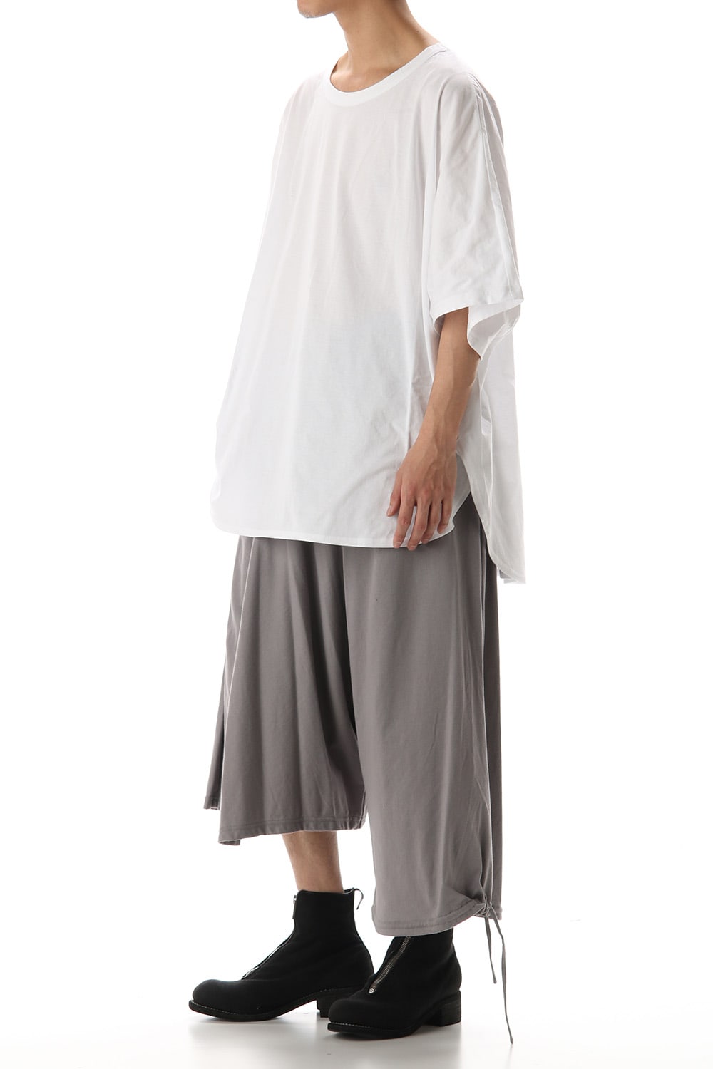 Asymmetry Balloon Pants Gray