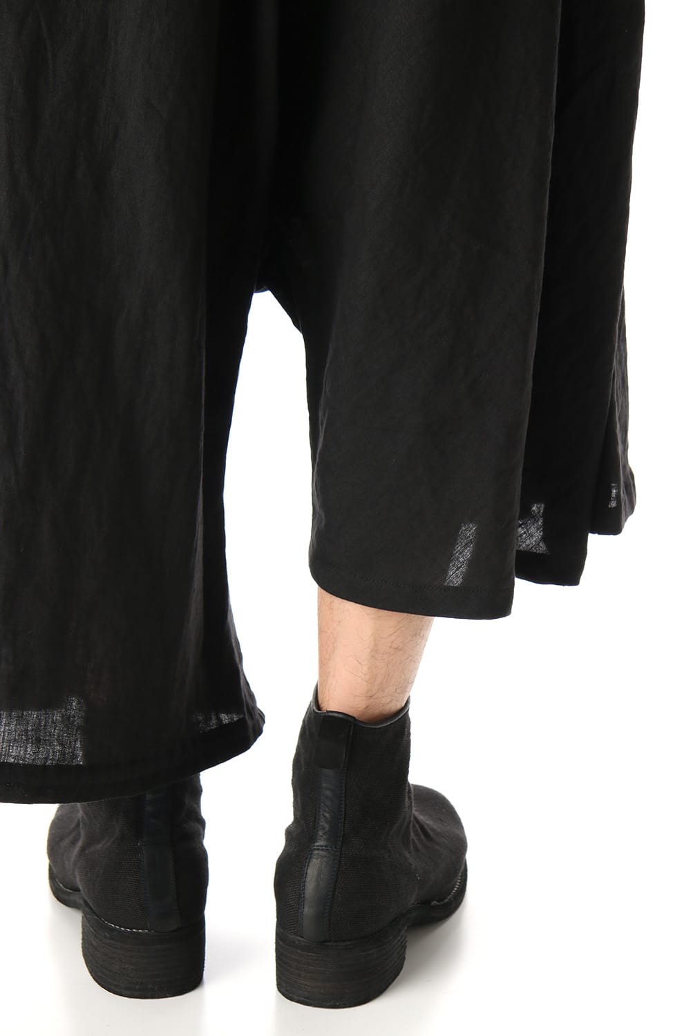 Asymmetry Balloon Pants Black