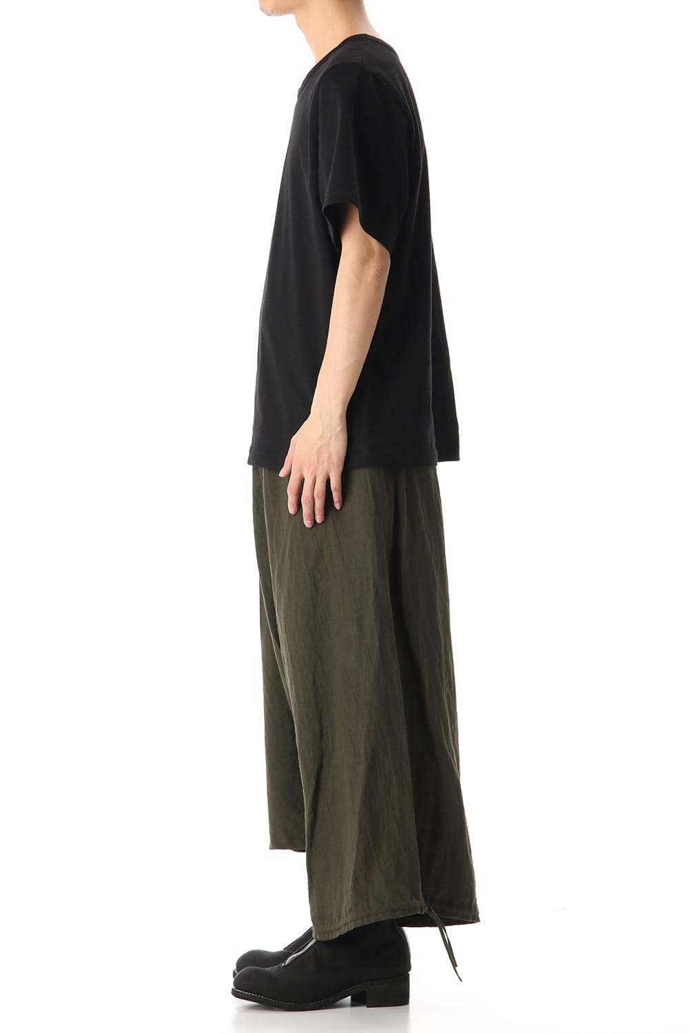 Asymmetry Balloon Pants Khaki