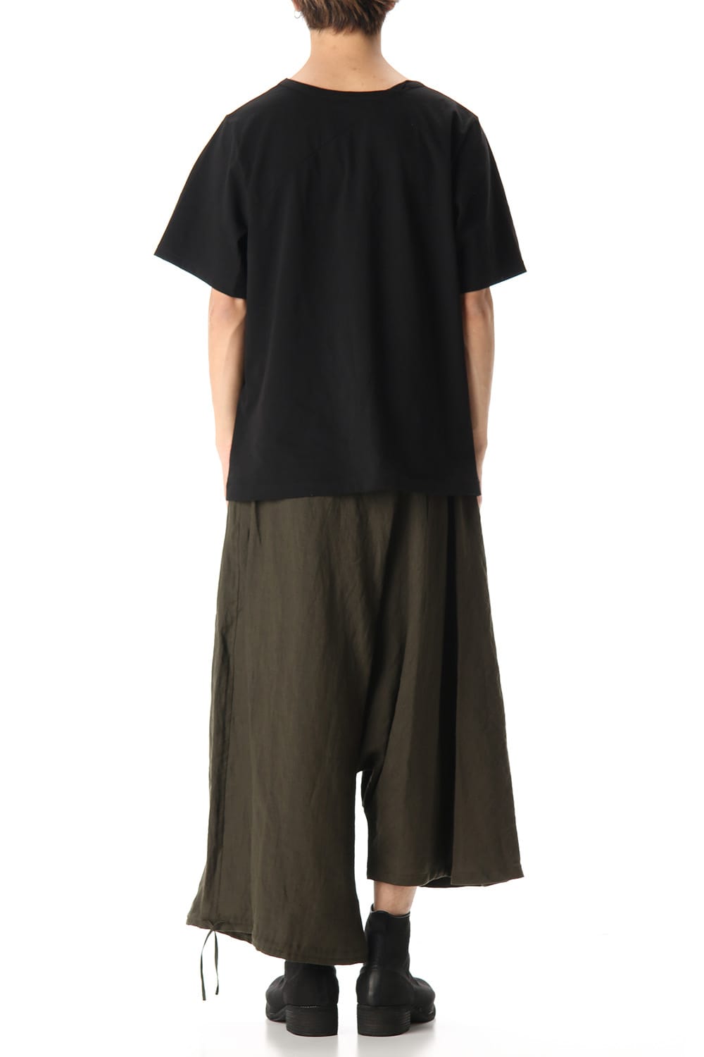 Asymmetry Balloon Pants Khaki