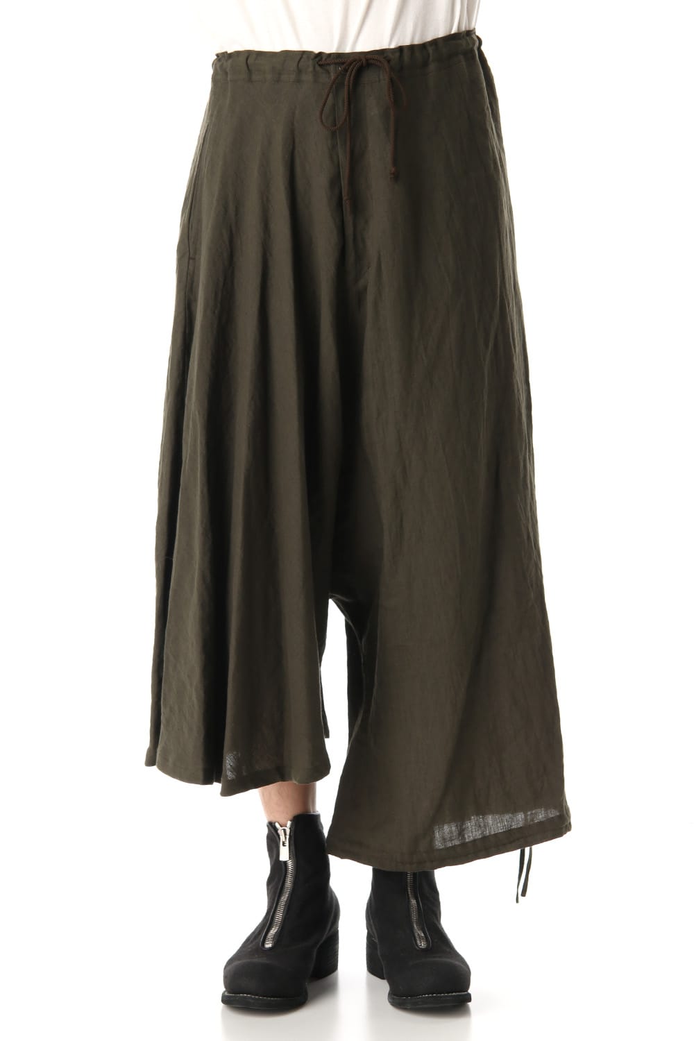 Asymmetry Balloon Pants Khaki