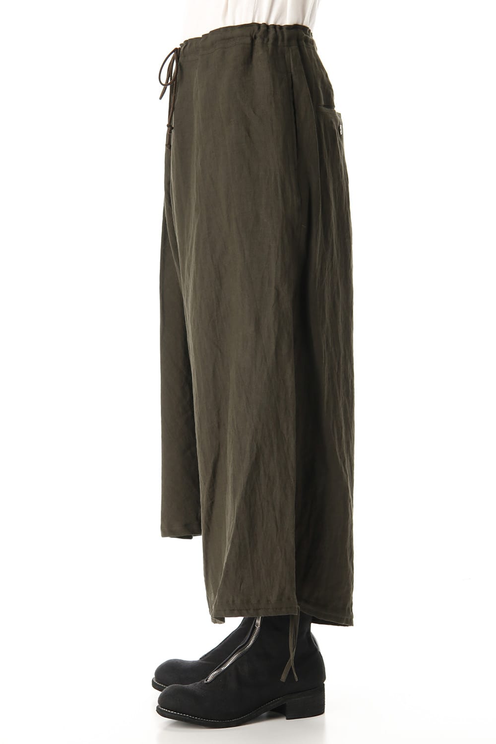 Asymmetry Balloon Pants Khaki