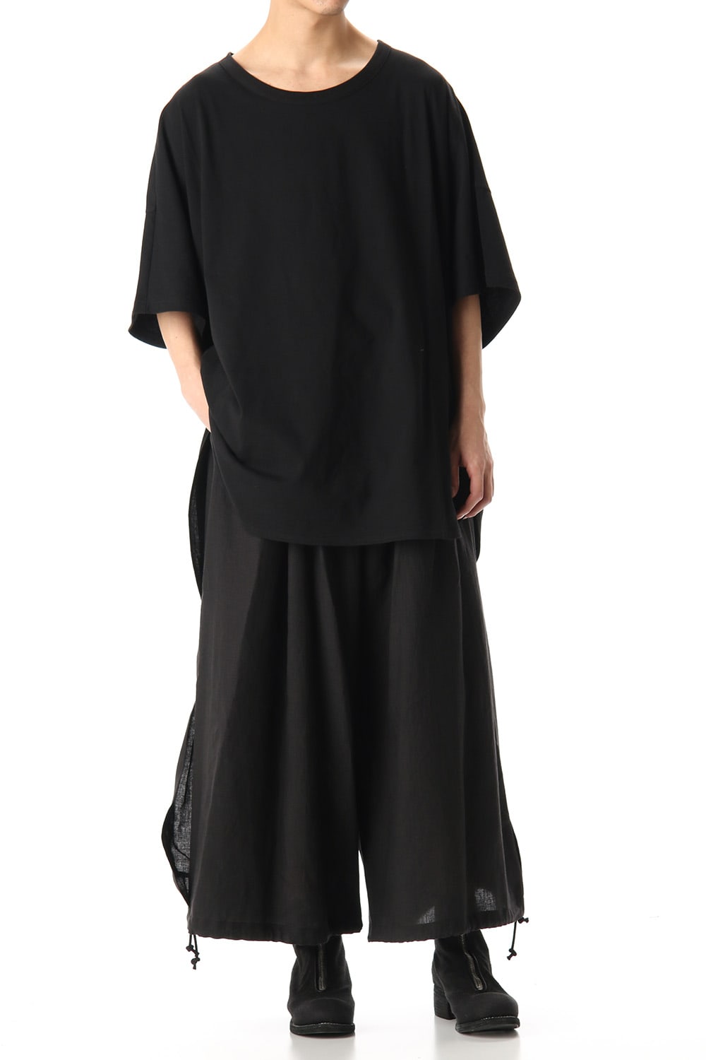 Slit Balloon Pants Black