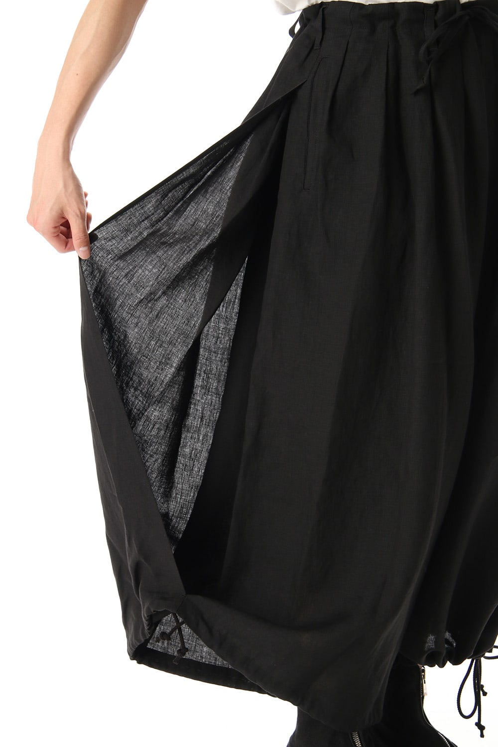 Slit Balloon Pants Black