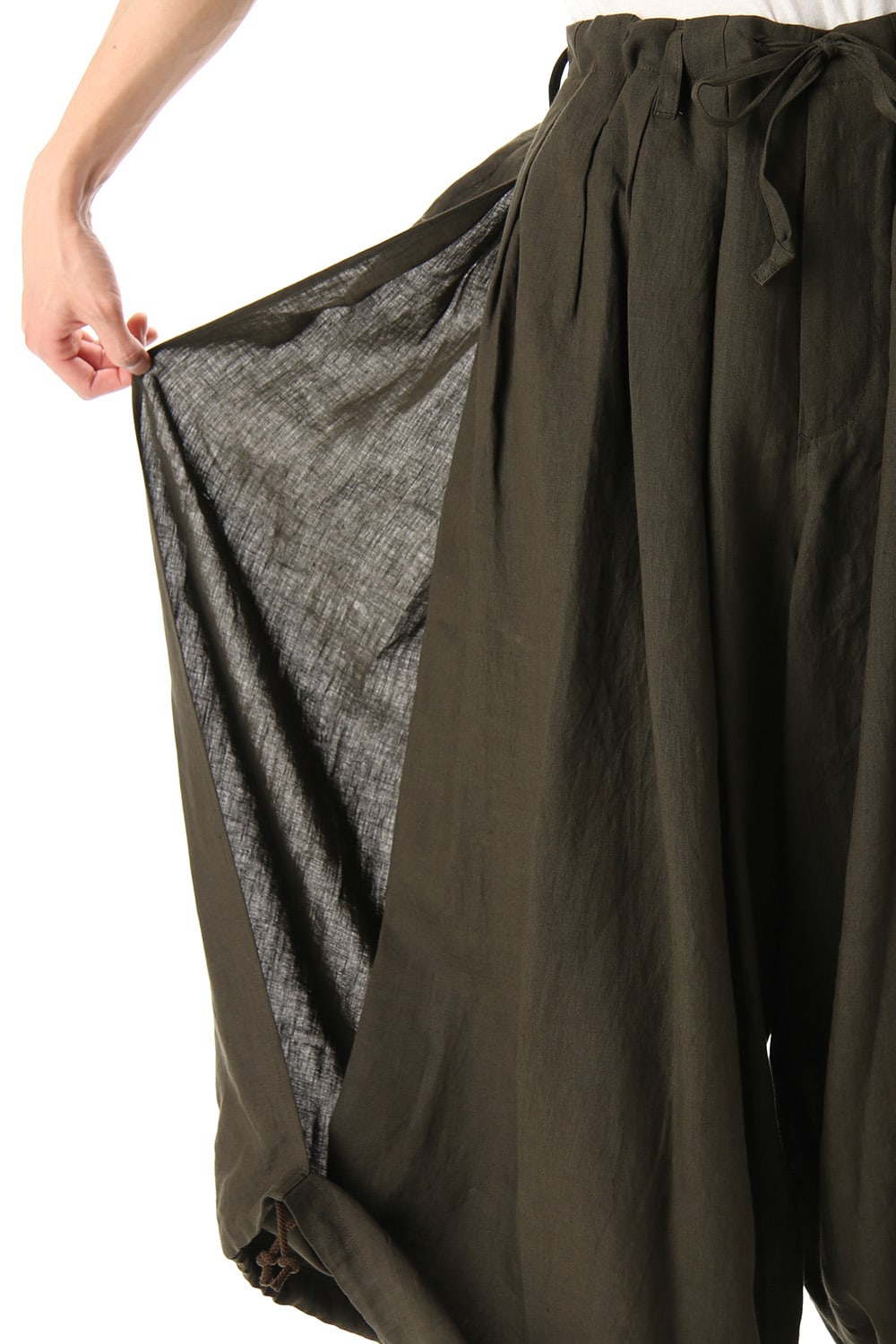 Slit Balloon Pants Khaki