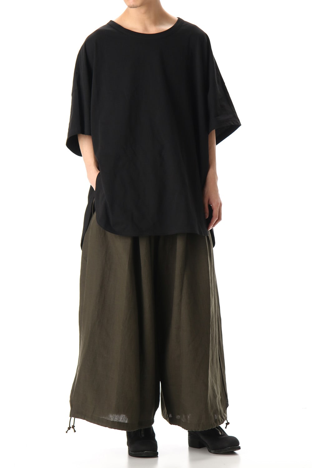 Slit Balloon Pants Khaki