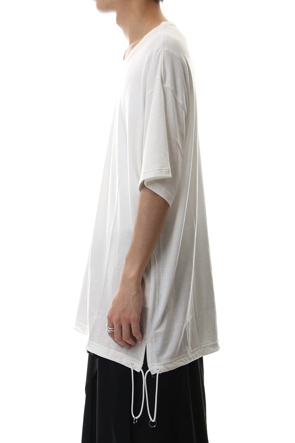 A Tied Big Cut Sew White