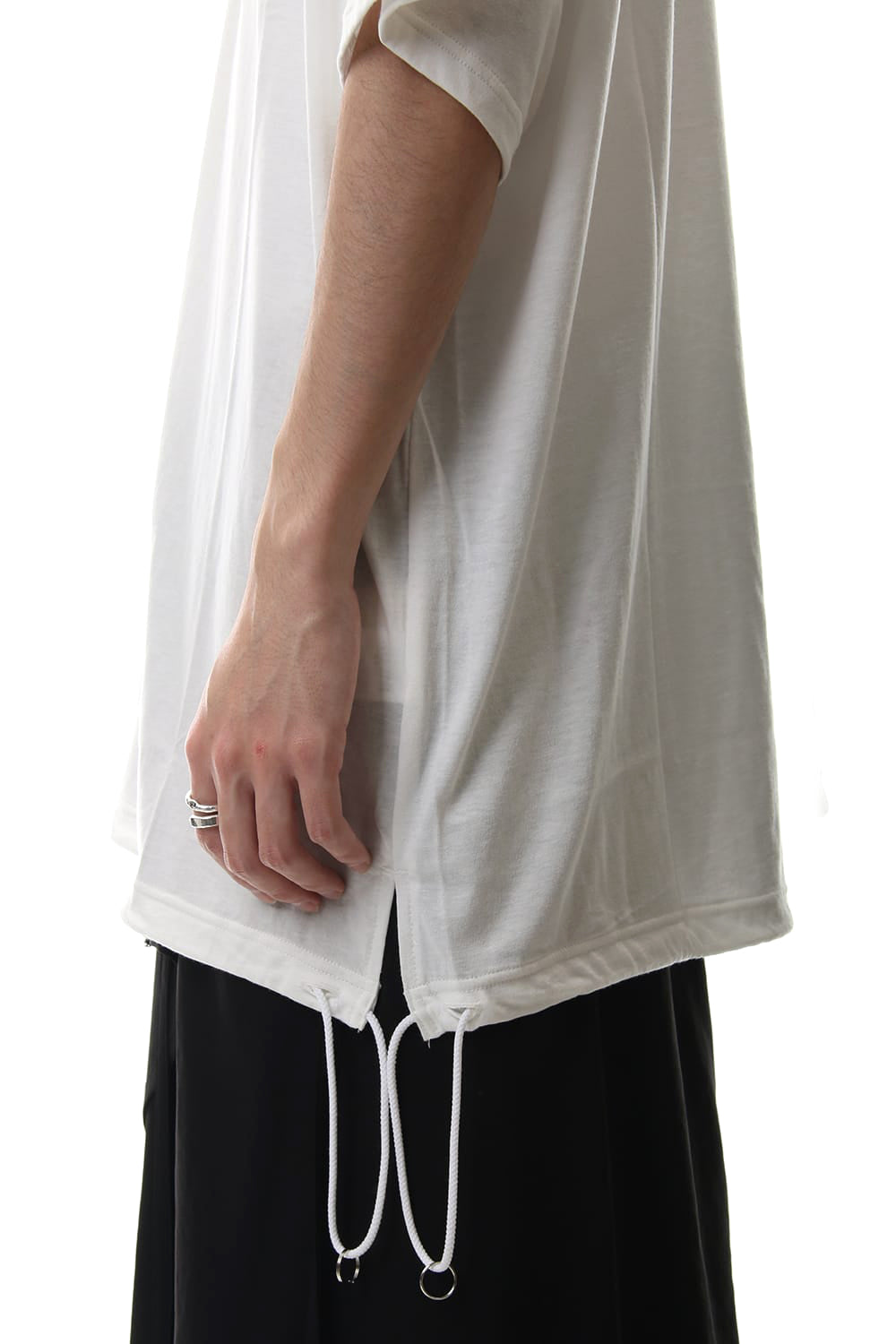 A Tied Big Cut Sew White