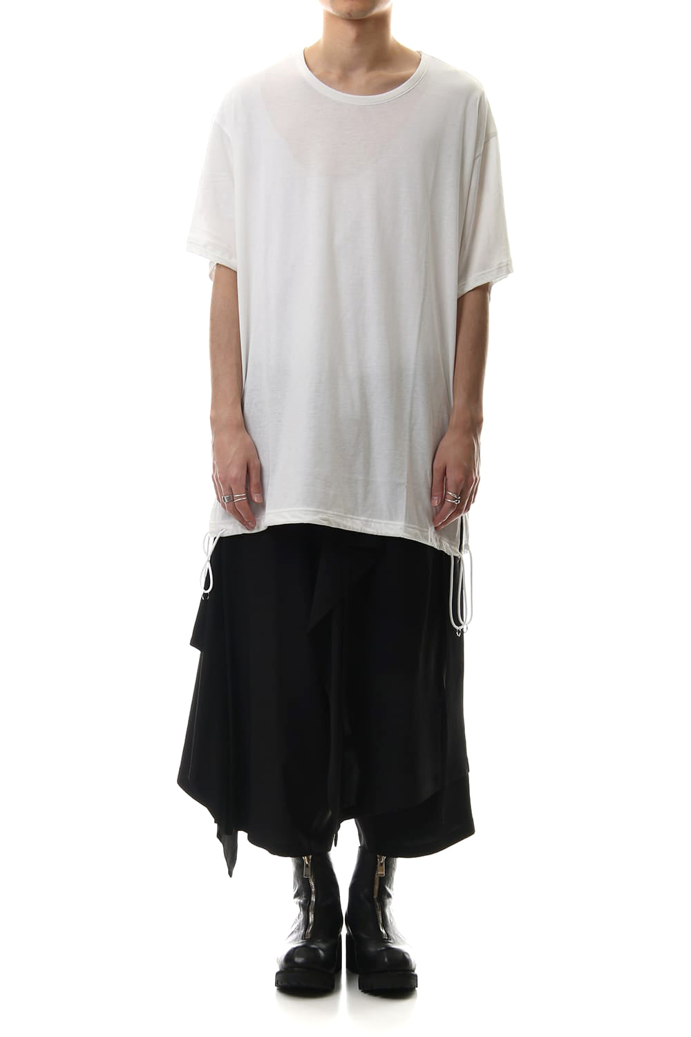 A Tied Big Cut Sew White