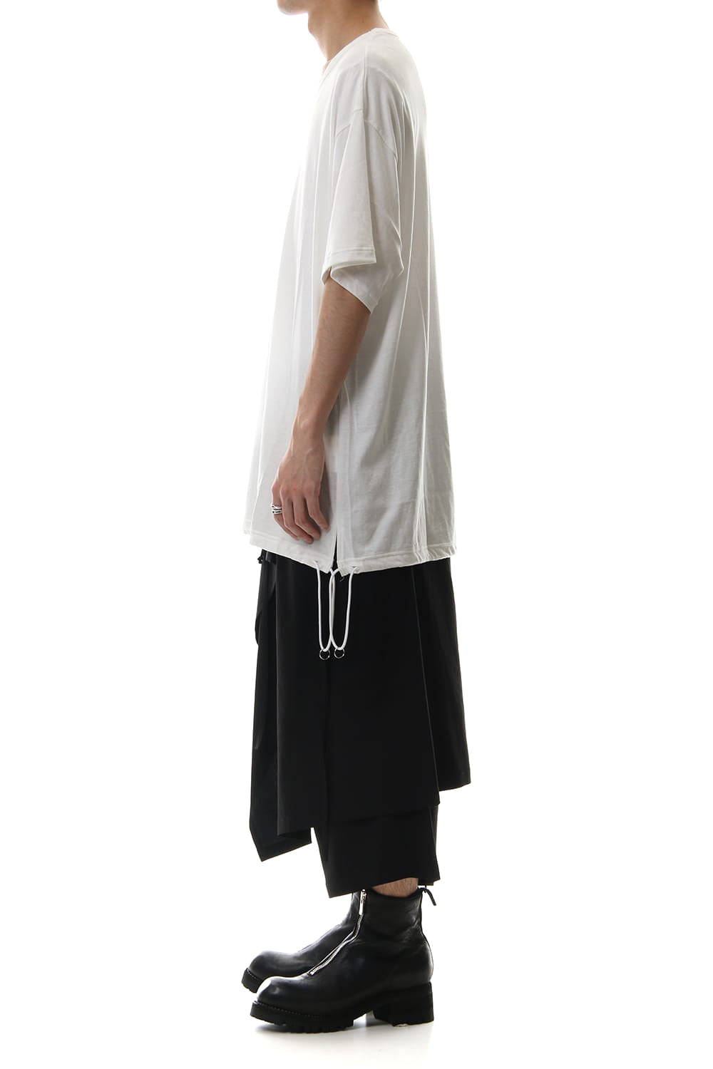 A Tied Big Cut Sew White