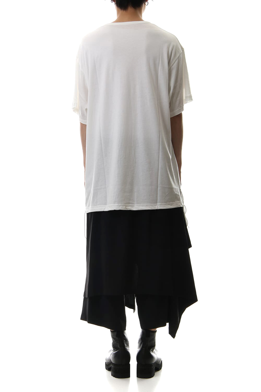 A Tied Big Cut Sew White