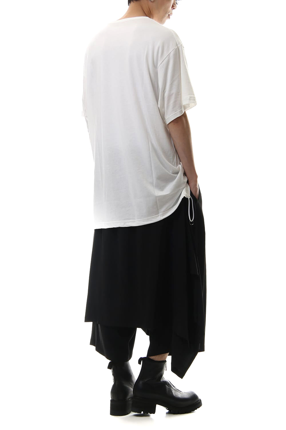 A Tied Big Cut Sew White