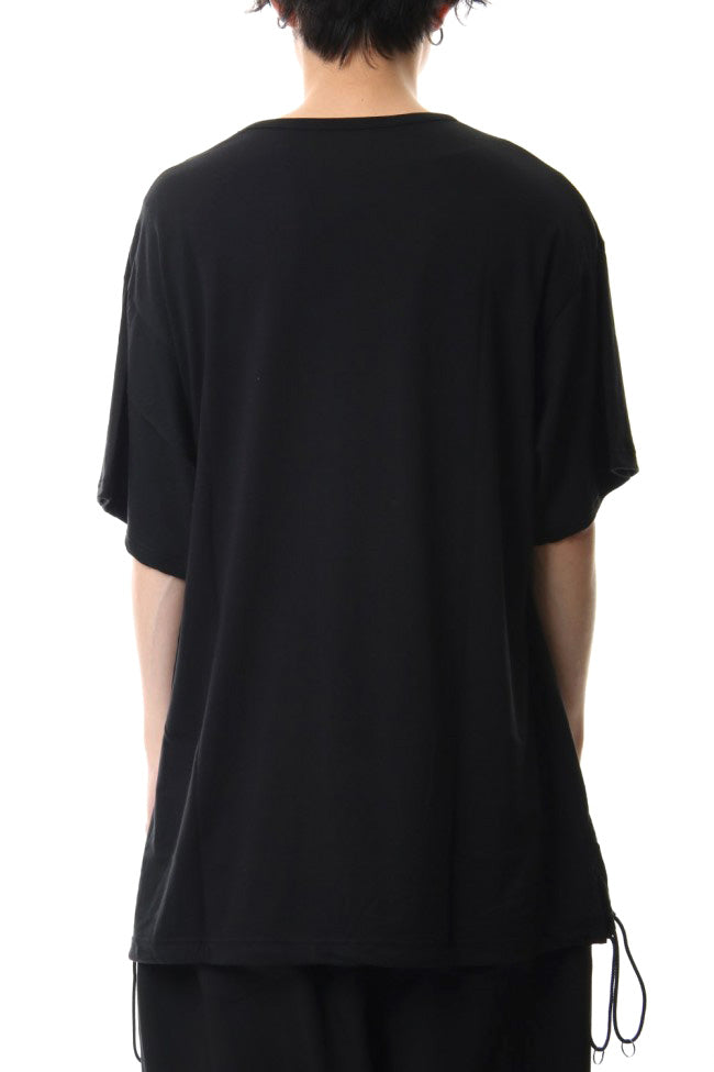 A Tied Big Cut Sew Black