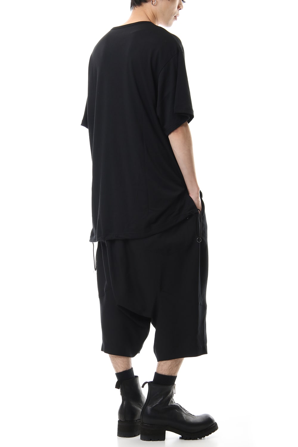 A Tied Big Cut Sew Black