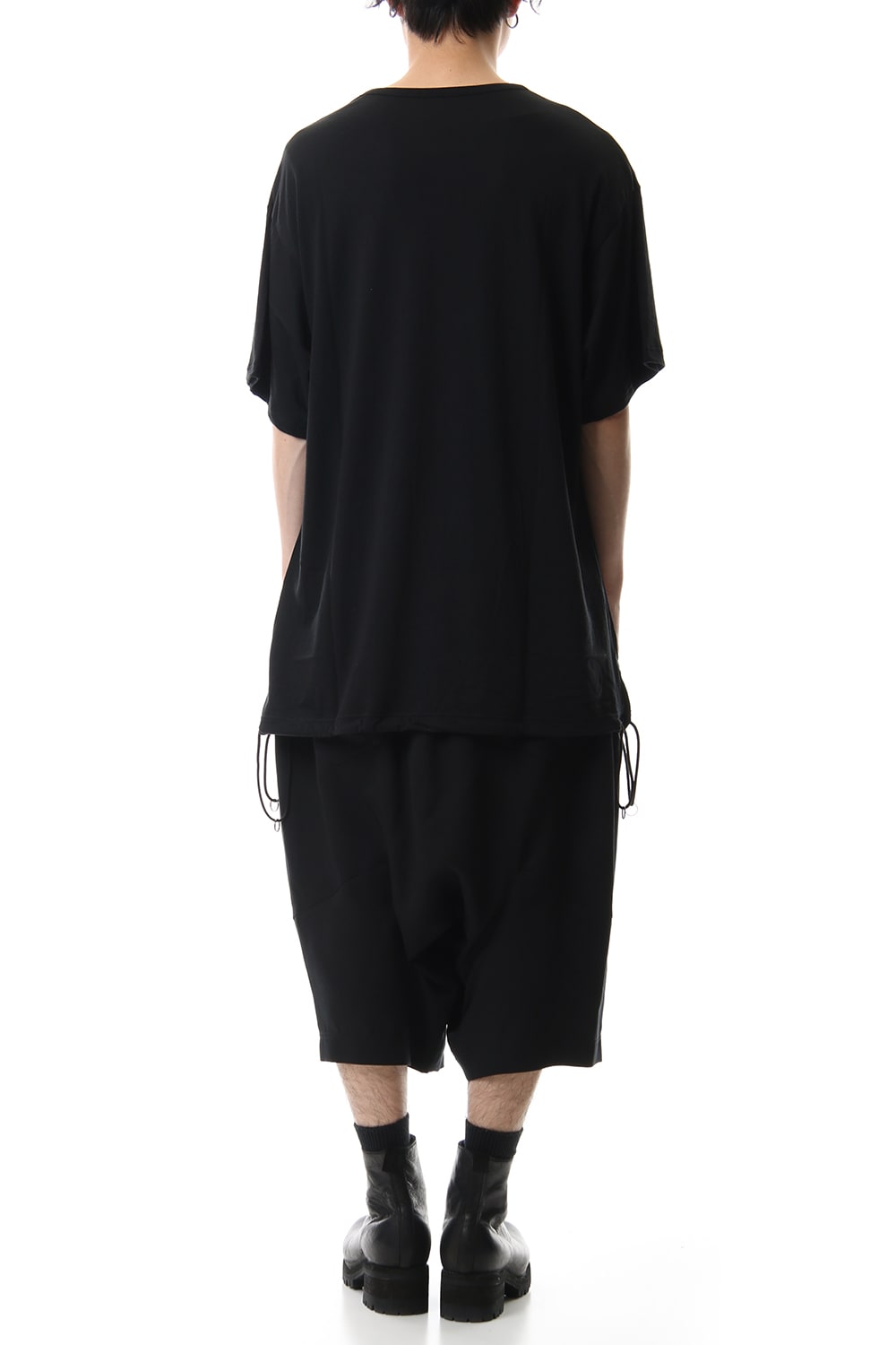 A Tied Big Cut Sew Black