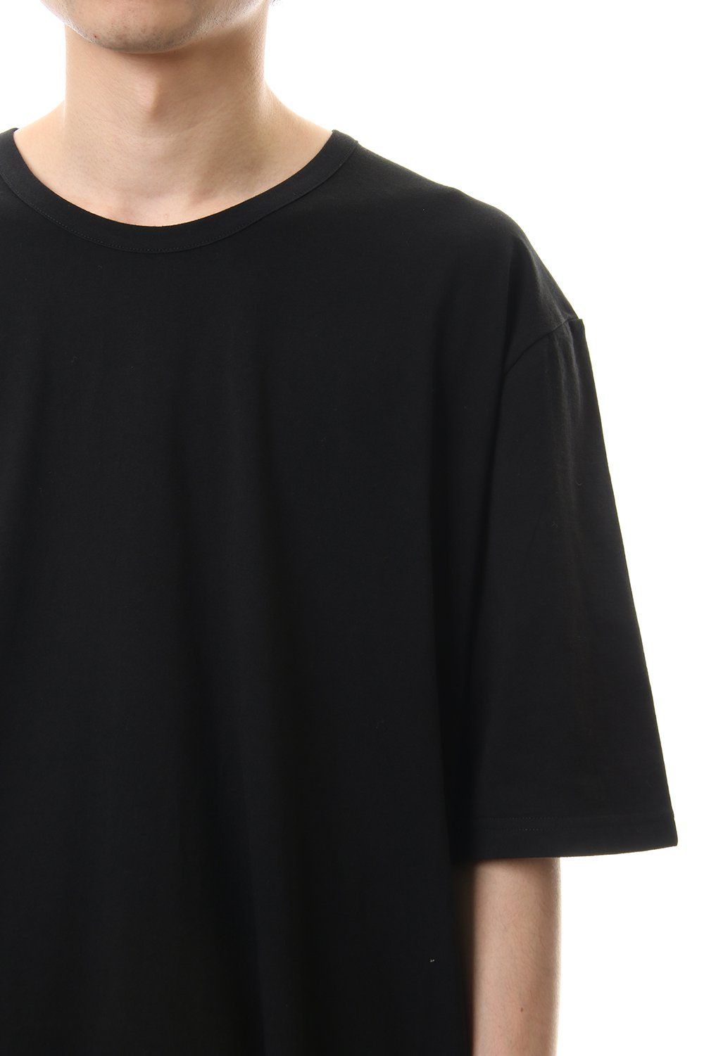 A Tied Short Sleev Cut Sew Black