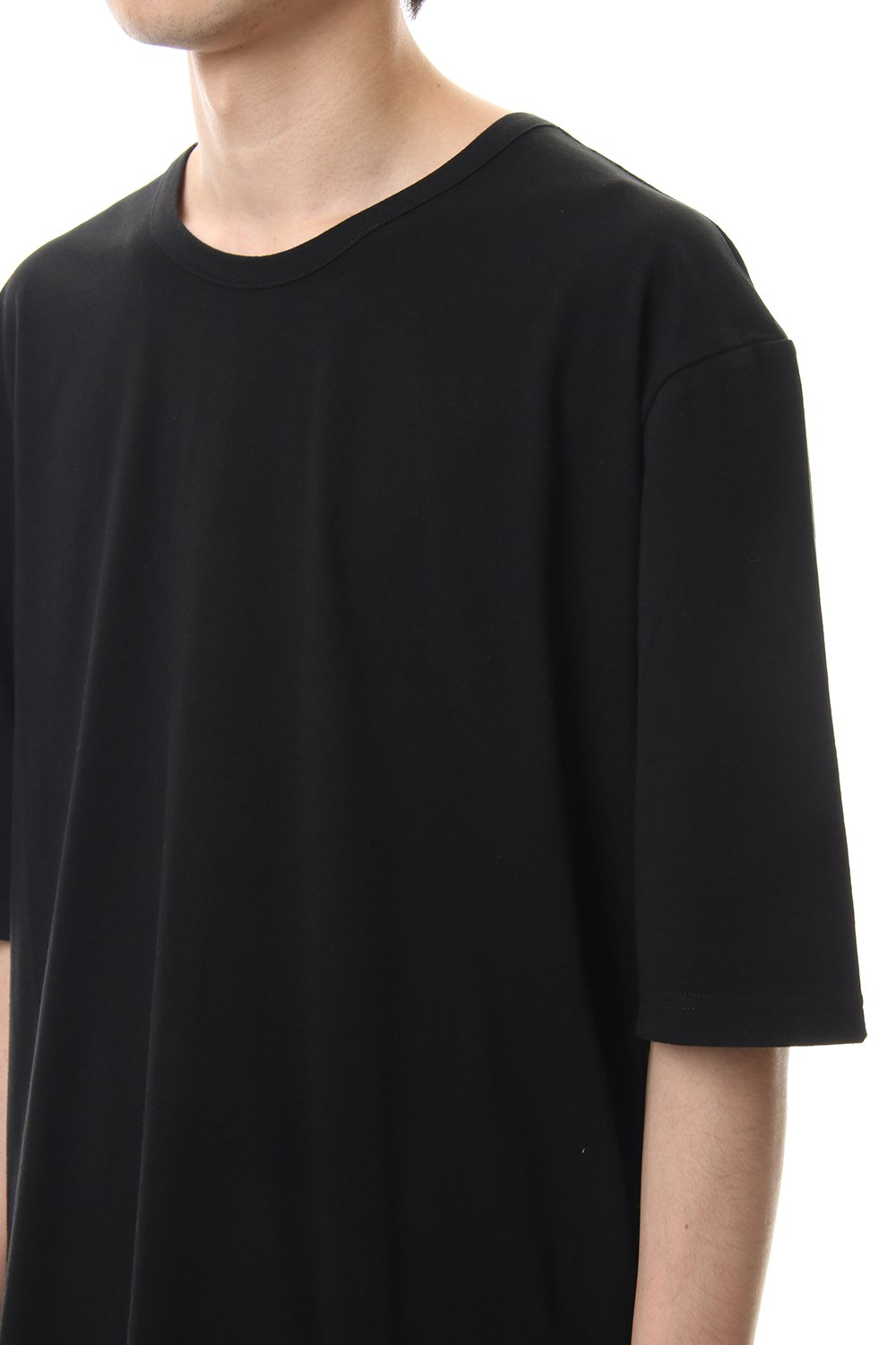 A Tied Short Sleev Cut Sew Black