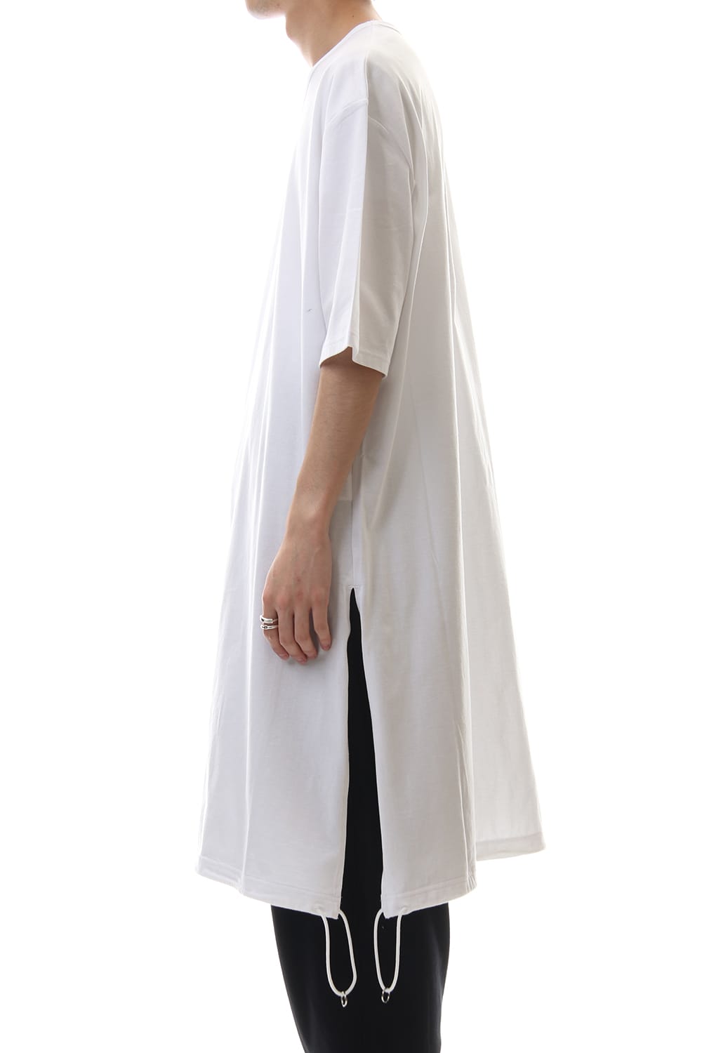 A Tied Short Sleev Cut Sew White