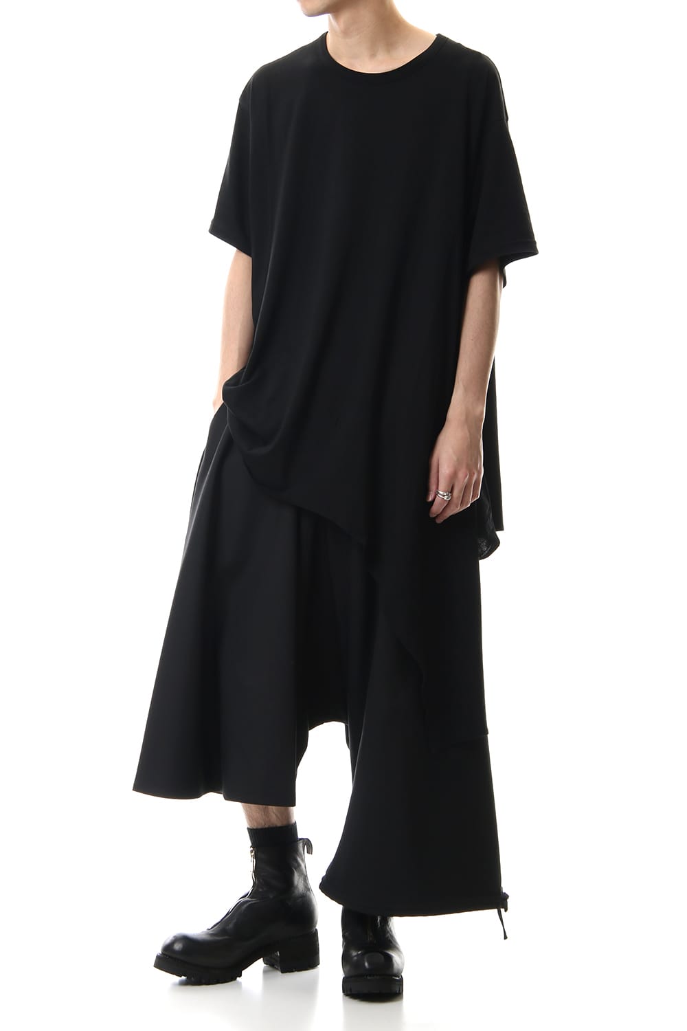 Asymmetric Drape Cut Sew