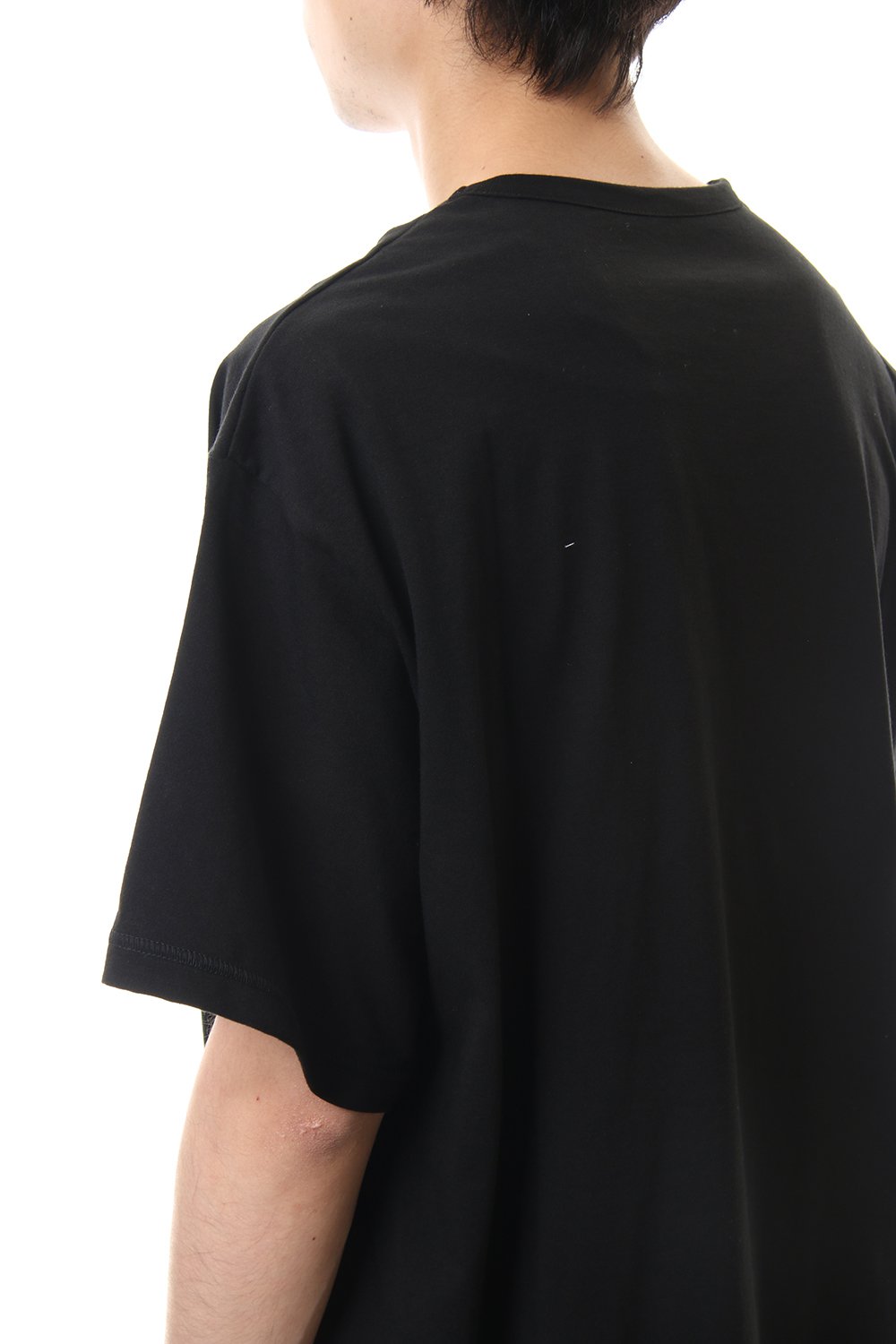 ラウンド ショート スリーブ カットソー ブラック