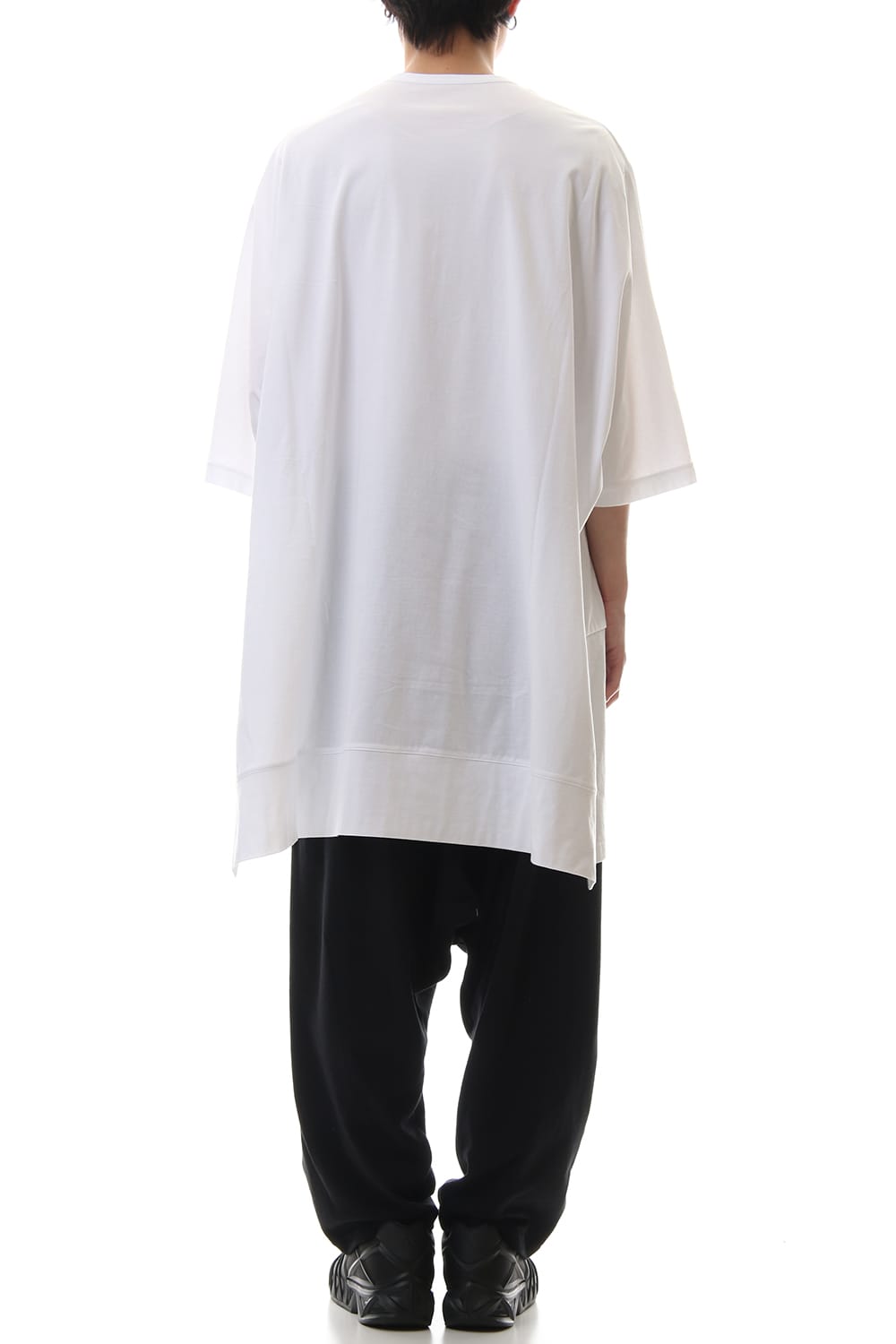 Snap slit Short Cut Sew White